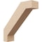 Ekena Millwork 3-inch W x 12-inch D x 12-inch H Burlington Rough Cedar Woodgrain TimberThane Knee Brace, Primed BRCUR03X12X12BURRCPR - alternate 1